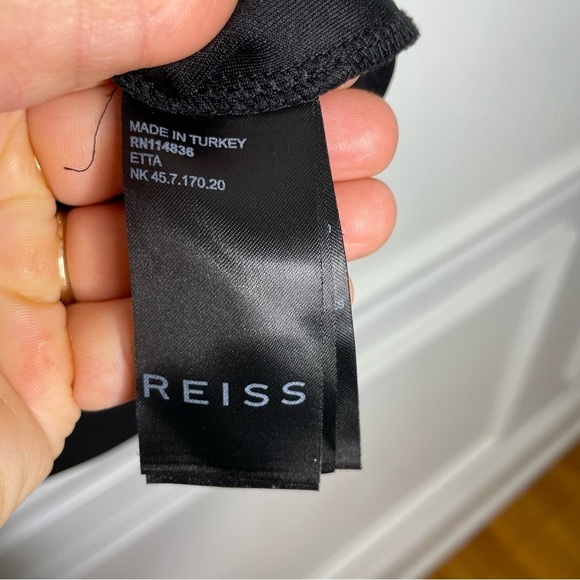 REISS Etta 1/2 Zip Pullover In Black Womens XS - Picture 6 of 9